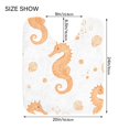 thumbnail image 5 of Yayeee Bath Rug for Bathroom Floor Non Slip Rectangle Fluffy Soft Absorbent Mat, 16"x24", White Seahorse, 5 of 7