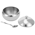 thumbnail image 3 of Spices Bowl, With Lid And Spoon Condiment Container Sugar Salt Bowl Container Sugar Bowl, For Store Sugar,Salt,Pepper,Spices Kitchen And Home L, 3 of 8