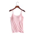 thumbnail image 1 of Women Tank With Built-in Bra Adjustable Spaghetti Strap Tank Top Gift For Christmas Birthday New Year, 1 of 5