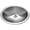 Stainless Steel, variant on Houzer Opus 18 in Stainless Steel Topmount Single Oval Bowl Bathroom Sink with Overflow Assembly - CHTO-1800-1