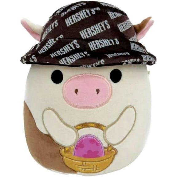Squishmallows 8" Ronnie The Cow with Easter Basket