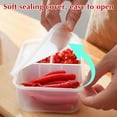 thumbnail image 6 of FAMTKT Food Storage Containers for Fridge Produce Containers for Refrigerator with Removable Tray Keep Fresh for Produce Vegetables, 6 of 7