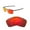Fire Red Mirror Coated - Polarized, variant on Walleva Brown Polarized Replacement Lenses for Oakley Conductor 6 Sunglasses