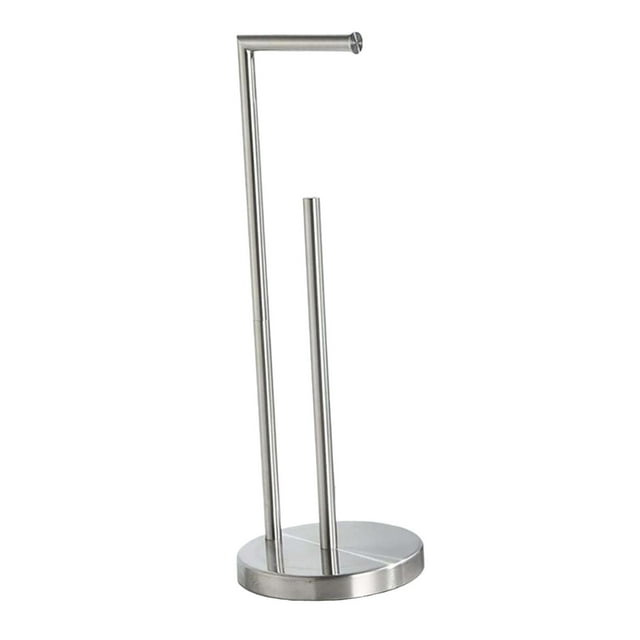 DOLITY Porte-Papier Toilette avec Distributeur Grande Capacité Antirouille Argent