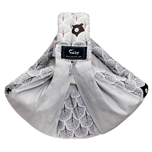 Portabebés de Cuby Algodón Natural Baby Sling Extra Cómodo Gris