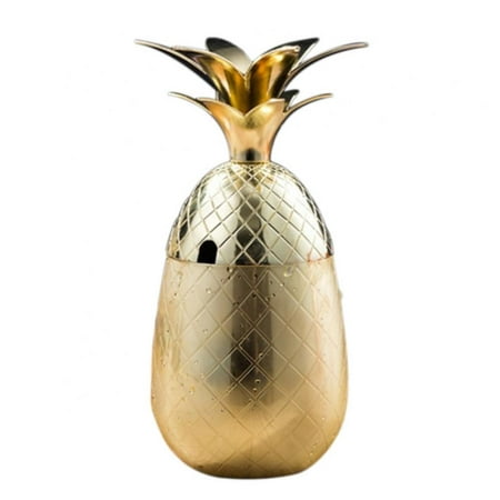 

MEROTABLE Pineapple Cocktail Cup 304 Stainless Steel Pineapple Cocktail Mug Bar Party Accessories