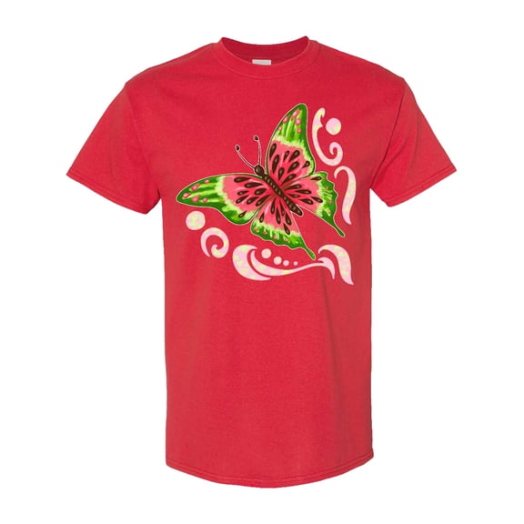 Inktastic Watermelon Butterfly T-Shirt