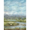 thumbnail image 2 of Crawford, Beverly 15x18 White Modern Wood Framed Museum Art Print Titled - Green Pastures I, 2 of 4
