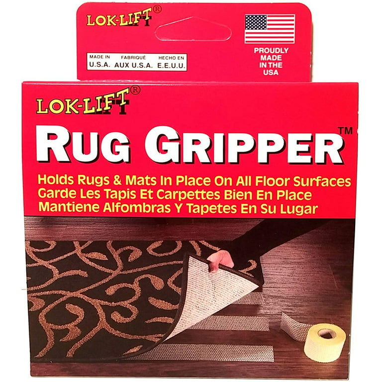 Optimum Technologies Lok Lift Rug Gripper Slip-Resistant Rug Tape for Rugs  and Mats, 2.5-Inches by 25-Feet 