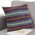 thumbnail image 2 of Boho Pillow Covers 18x18 Square Farmhouse Decorative Throw Pillow Cases Striped Textured Cushion Covers with Tassels Neutral Soft Accent Pillows for Sofa Couch Bed Living Room Decor, 2 of 4