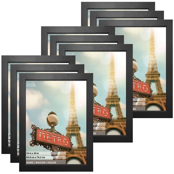 Studio Decor Black 24" x 30" Studio Frame, Home Collection, 9 Pack