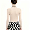 thumbnail image 5 of Kamentoy Womens Long Sleeve Shirts Basic Turtleneck Ribbed Thermal Underwear Tops | Slim Fit Base Layers Tee, Tight Undershirts, Going Out T-shirts, 5 of 5