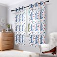 thumbnail image 7 of Statue Liberty with Stars Sheer Curtains Grommet Drapes Light Filtering for Bedroom Living Room 2 Panels 52" x 63", 7 of 7