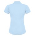 thumbnail image 2 of Henbury- Polo ajustado Coolplus® para mujer (Azul claro), 2 of 2
