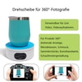 thumbnail image 4 of Tocadiscos eléctrico, tocadiscos de 360 grados con ajuste de velocidad deslizante, tocadiscos para fotografía 360, tocadiscos para fotografía de productos, joyas, presentaciones de relojes, 12CM, 4 of 5