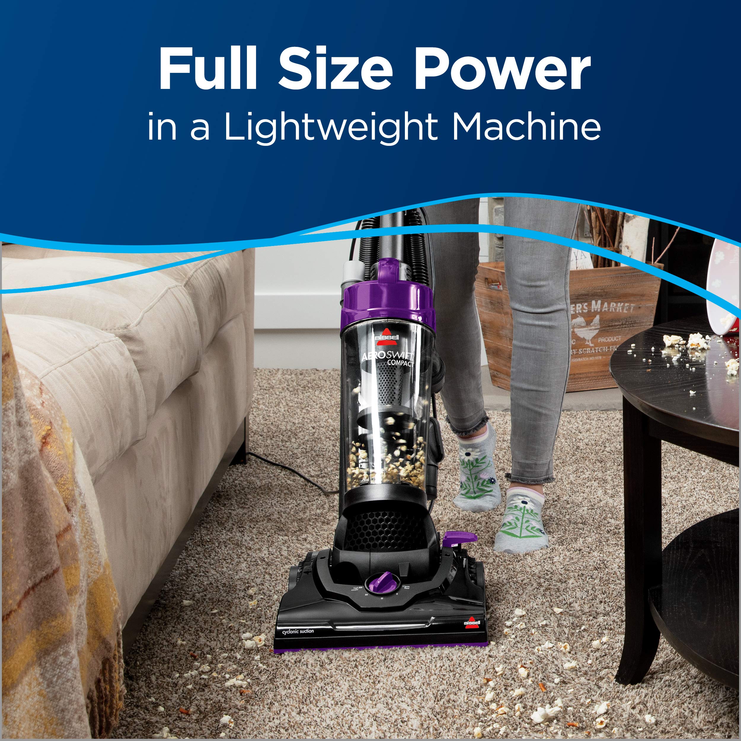 BISSELL Aeroswift Compact Vacuum Cleaner, 2612A,Purple - image 2 of 6