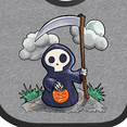 thumbnail image 4 of Inktastic Halloween Trick or Treating Cute Grim Reaper Boys or Girls Baby Bib, 4 of 4