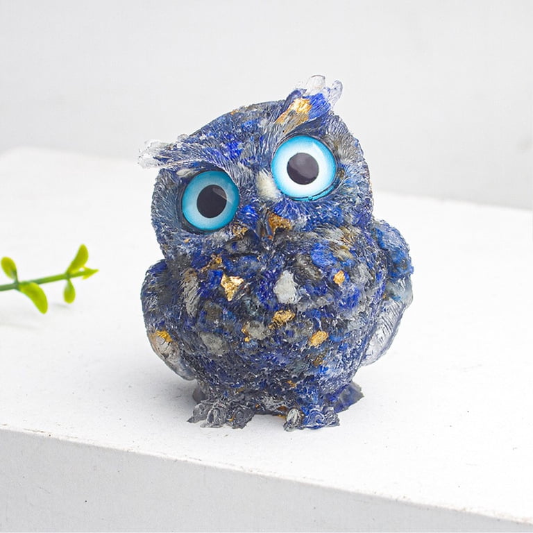 2pcs 2.4in Handcrafted Owl Natural Crystal Stone Epoxy Resin Figurines Collectibles Colorful Ornaments Gifts Desktop Decoration Home Interior Space R 946c76a2 C5d2 497b 8717 060458257eb4.b16643eb2424e6992ba8e7b425162806 7 thumbnail image