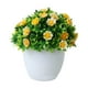 thumbnail image 2 of Artificial Flower Bonsai Arrangement | Lifelike Faux Floral Pot | Home Wedding Living Room Decor | Realistic Plastic Flowers | 6 Color Options | 10.24 x 5 x 5 in | 1 Set, 2 of 6