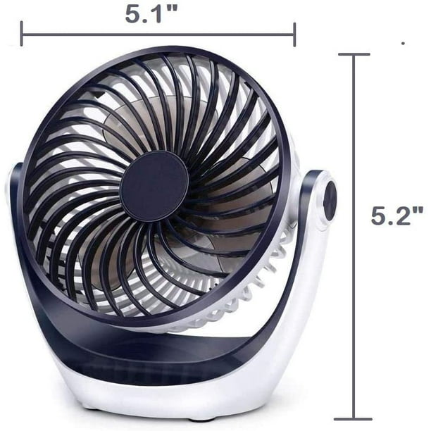 Ventilateur de bureau Petit ventilateur de table avec débit d'air