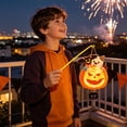 thumbnail image 5 of 1Pc Halloween Lighted Hanging Pumpkin Lantern, Pumpkin Halloween Wall Decor for Home Party Indoor Outdoor (Bat), 5 of 7