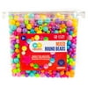 Go Create Mixed Round Plastic Beads Tub, Assorted Colors & Sizes