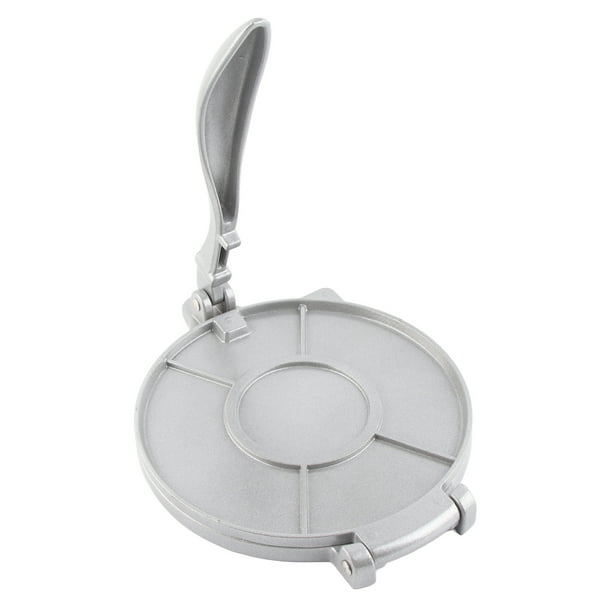 Prensa para tortillas, herramienta para prensar tortillas, 20 cm, aleación de aluminio, con mango curvo para cocinar