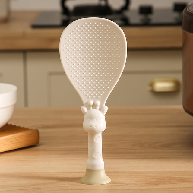 LLQkigsxse round Table Dining Set for 4 under 300 Deer Suction Cup Rice Spoon Household Vertical Non Stick Rice Serving Rice Cooker High Temperature Vertical Cute Fawn Rice Spoon for Kitchen