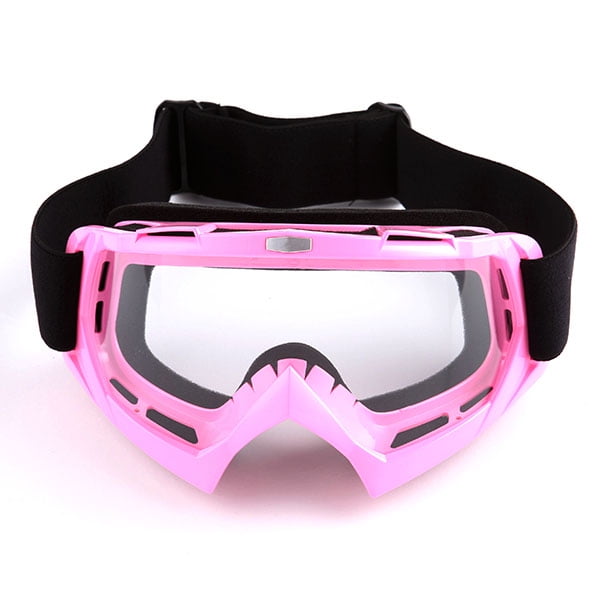 1Storm Motocross ATV Dirt Bike MX BMX Goggle GK_Arrow Pink, Clear Lens