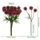 thumbnail image 3 of pstuiky 5 piezas de dientes de león artificiales, follaje sintético, arreglo floral para bodas, flores de seda., 3 of 6