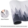 thumbnail image 5 of Gaming Mouse Pad Large, Misty Forest Tree XXL Full Size Desk Pad Big Extended Desk Mat Non-Slip Rubber, Keyboard Mouse Mat Desk Pad for Work, Game, Office, Home, 31.5" x15.7", 5 of 6