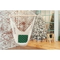 thumbnail image 3 of Simply Daisy Pine Colored Patterned Trees Winter Soft Spun Polyester Indoor/Outdoor Throw Pillow, 16" x 16", 3 of 3