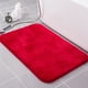 thumbnail image 5 of Tapete de baño absorbente de pelo alto | Alfombra de poliéster suave antideslizante para baño y dormitorio | Alfombra de secado rápido y resistente a pelusas | 60x40cm | Gris Marrón Beige Rosa Azul, 5 of 6