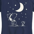 thumbnail image 3 of Peanuts - Snoopy Star Gazing - Women's Short Sleeve Graphic T-Shirt, 3 of 6