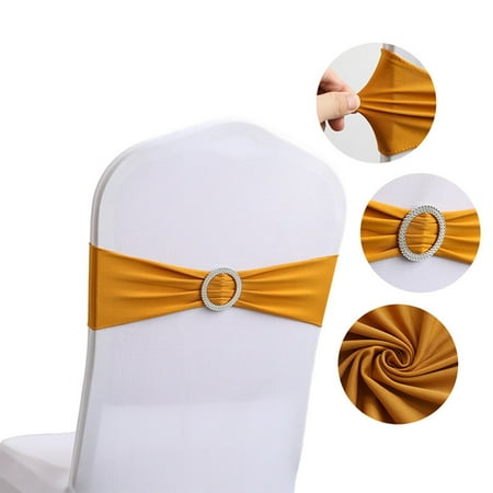 

2PC Home Decor Hotel Wedding Banquet Chair Back Cover Decoration Free Bow Streamer Elastic Strap Bachelorette Party Decorations
