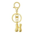 thumbnail image 1 of Hearth & Gear Custom Letter Keychain Key Ring For Initial Charm With Sturdy Metal Loop And Easy To Find Design For And Luggage, 1 of 5