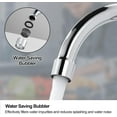 thumbnail image 5 of Single Hole Cold Water Faucet: Deck Mount Kitchen Cold Only - Brass Utility Outdoor Sink Faucet - for Commercial Bar RV Kitchen Farmhouse Laundry - Chrome, 5 of 7