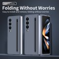 thumbnail image 7 of Case for Samsung Galaxy Z Fold 3, with Pen Holder & Free Stylus Thin Slim Fit Matte PC Fall Protection Shockproof Anti-fingerprint Phone Case Cover for Samsung Galaxy Z Fold 3 5G, Darkgray, 7 of 7