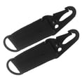 thumbnail image 3 of Llavero de correa de nailon con hebilla para cinturón de exterior, cierre multifuncional para montañismo, mochila de senderismo, llavero negro, 3 of 14