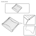 thumbnail image 2 of Folding Campfire Grill & Stove Stand, 1 Set, Portable, Silver, 9.84" L, 2 of 7