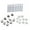 As Shown, variant on 10 Sets Furniture Connectors Cam Fittings Pre-Inserted Nuts Dowels Furniture Screw-in Nut for Wood Furniture Cupboard Drawer
