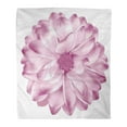 thumbnail image 1 of ASHLEIGH Flannel Throw Blanket Annual Pink Mona Lisa Flower Dahlia Spring Gerber White Soft for Bed Sofa and Couch 50x60 Inches, 1 of 1