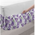 thumbnail image 2 of Botanical Bed Skirt, Burgeoning Bluebells Meadow Flowers Efflorescence Fresh Garden, Elastic Bedskirt Dust Ruffle Wrap Around for Bedding Decor, 4 Sizes, Lavender Yellow, by Ambesonne, 2 of 2