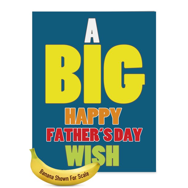 Download J3456fgg Jumbo Father S Day Grandpa Greeting Card Big Father S Day Wish With Envelope Big Size 8 5 X 11 Walmart Com Walmart Com