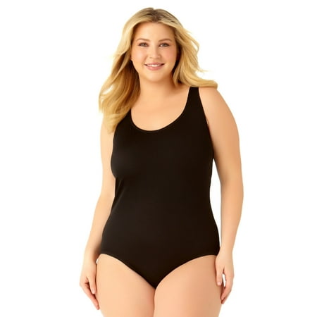 Catalina Women's Plus Size Ribbed One Piece