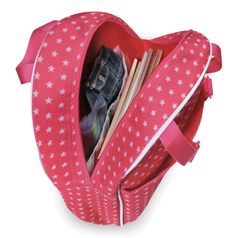 Badger Basket Doll Travel Backpack, Pink Star photo 7
