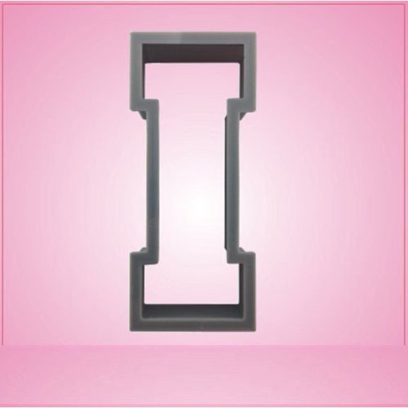 Varsity Letter I Cookie Cutter 3 inch (plastic)