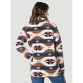 thumbnail image 2 of Wrangler Retro® Ladies Punchy Aztec Print Sherpa Pullover 112335659, 2 of 4