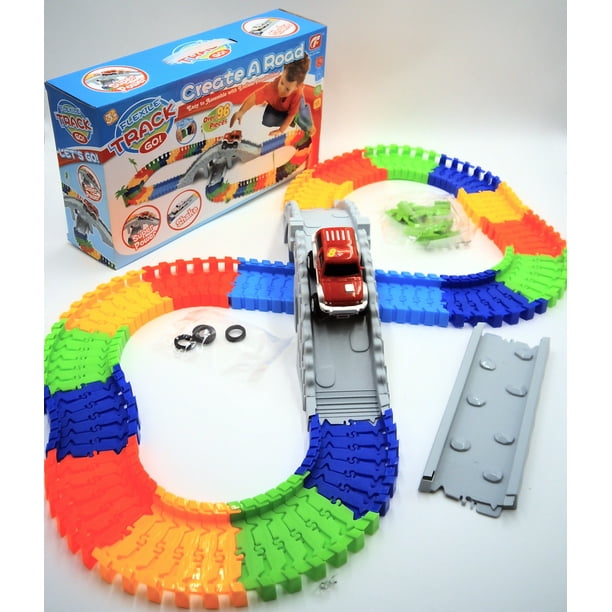Rainbow Flexible Track With Battery Operate Toy Car - Walmart.com