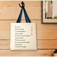 thumbnail image 4 of Retirement Gifts for Women 2026 Retirement Poem Retirement Gift Navy Handle Canvas Tote Bag, 4 of 4